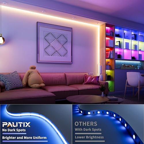 Tira de luces LED COB RGB+CCT 20ft PAUTIX miniatura 2