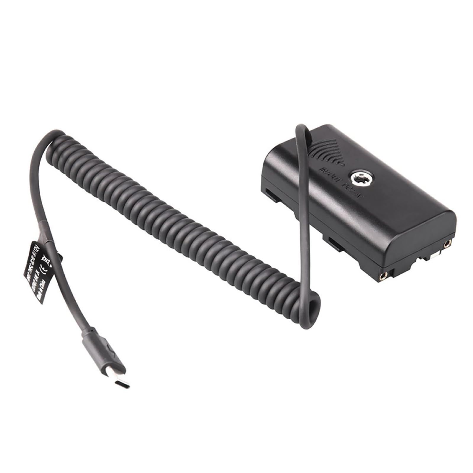 Adaptateur d'alimentation de batterie factice 7,4 V USB-C vers NP-F550 pour moniteurs de batterie NP-F Series LED