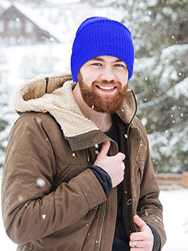 3 Pieces 3 Holes Knitted Full Face Cover Ski Mask Winter Knit Balaclava Outdoor Sports Thermal Ski Cover For Men Women (Royal Blue, Light Purple, Red, Adult Size) #TOP6