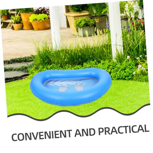 Bañera inflable para pies SUPVOX portátil azul miniatura 7