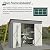 Jaxilyn 4'x8' Metal Shed Outdoor Storage Shed,Metal Steel Utility Tool Shed Storage House with Double Lockable Doors and Air Vent for Backyard Garden Patio Lawn Gray