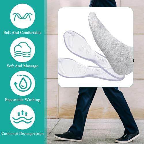 2 pares de plantillas de gel para sandalias tipo flip flop miniatura 4