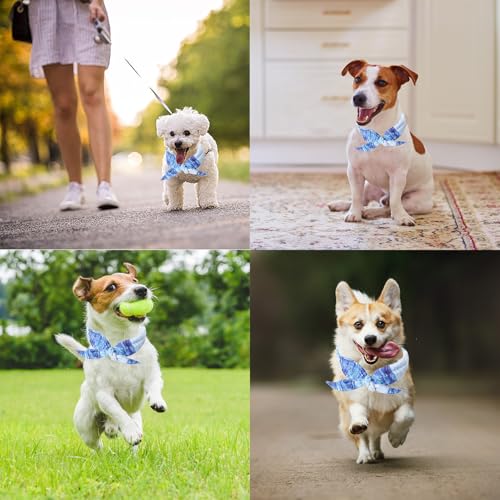 Kühlhalsband für Hunde, Hunde Halstücher Kühlend, Kühlendes Hundehalsband, Atmungsaktiv Wärmeableitung Halstuch Hund, Kühlendes Halstuch für Sommer