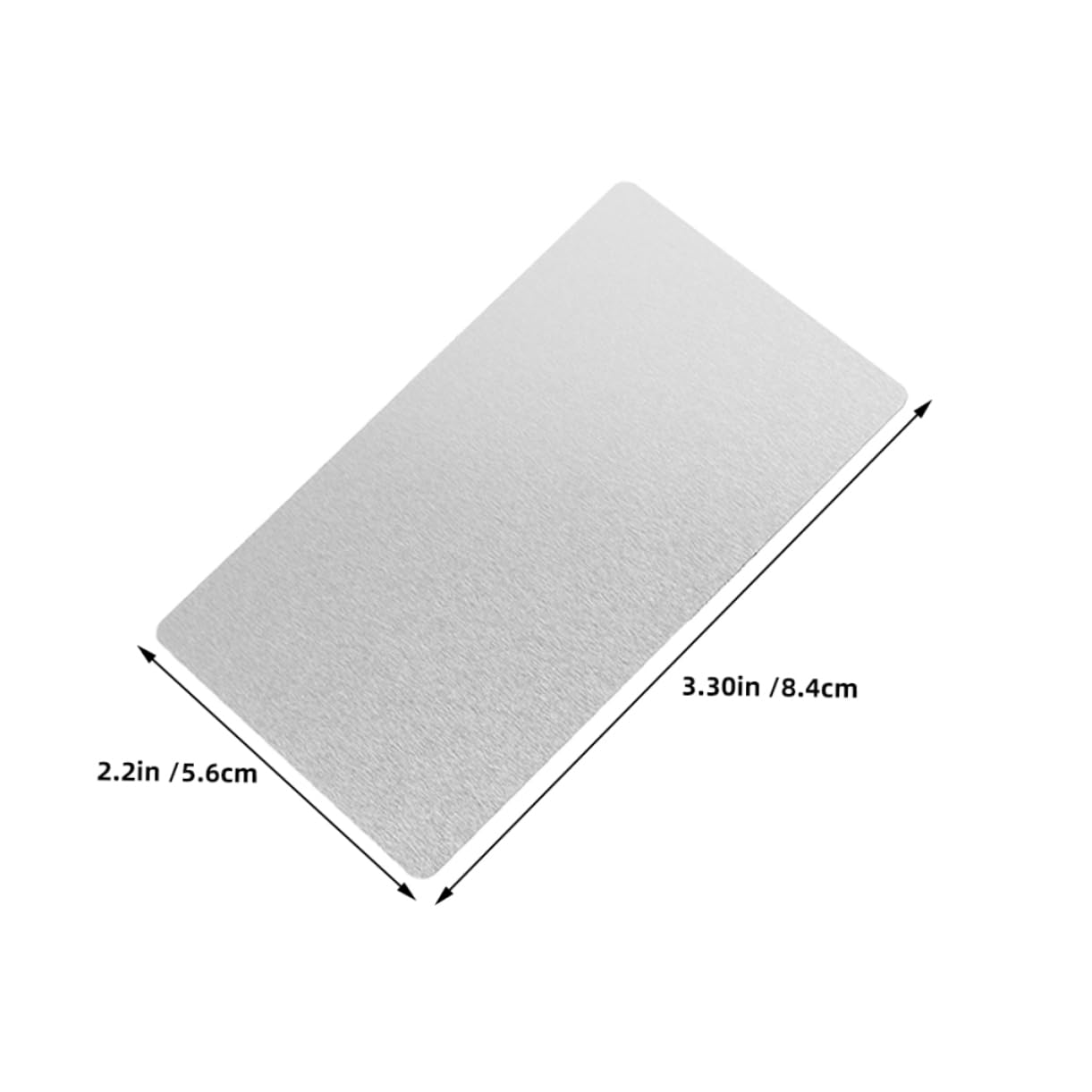 Leere Visitenkarten Silber 200 Stück aus Aluminiumlegierung für Gravur Farbigen Druck und Selbstgemacht Geschäftliche Zwecke