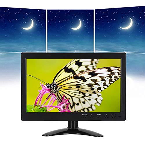 Sxhlseller 10,1-Zoll-HD-1080P-Breitbild-LCD-Monitor, Mehrere Eingänge (HDMI, VGA, BNC, AV), Zwei Lautsprecher, WLED-Hintergrundbeleuchtung, Langlebig (EU-Stecker) – Bild 5