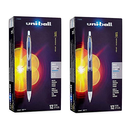 Uni-Ball 207 Bolígrafos retráctiles de gel 24 unidades