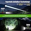 GEARLITE Lampe Torche Rechargeable, 3000LM Mini Lampe de Poche Tactique LED Ultra Puissante Rechargeable Zoomable avec 3 Modes D'éclairage, IP65 Étanche Longue Portée LED Flashlight pour Camping