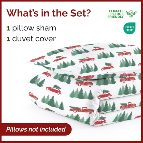 Image of CGK Unlimited Christmas Duvet Cover Twin Size - 68 x 90, Christmas Tree 1