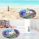 Aolso Wassermatte Baby, Runden Aufblasbare Spielmatten 100 x 100cm, befüllbar mit Wasser,BPA-frei Faltbar Wasserspielmatte,Baby Spielzeug 3 6 9 Monate - Oktopus Stil (Blau)