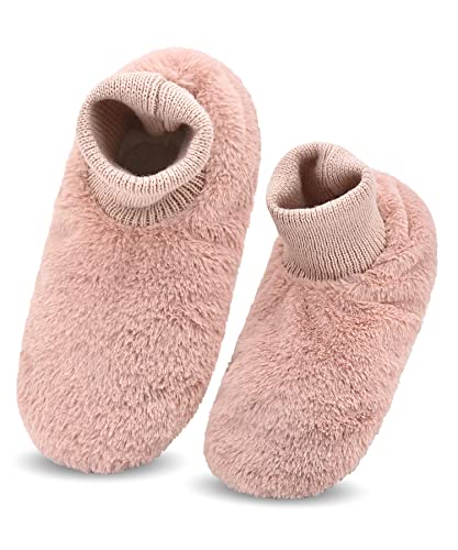 Image of DICUIRD Women's Non-Slip Gripper Slipper Socks Boot House Slippers