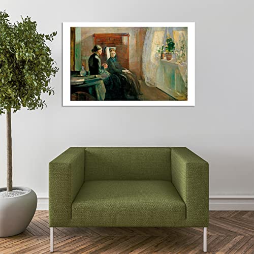Affiche encadrée Printemps d'Edvard Munch format medium avec finition semi-gloss - 7