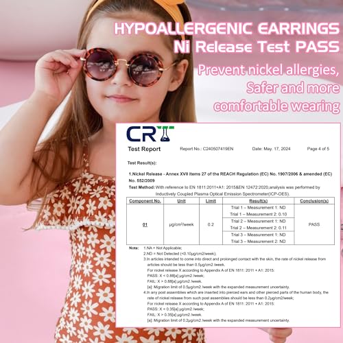 Florideco Hypoallergenic Earrings for Girls Surgical Steel Screw Back Stud Earrings for Toddlers Small Hoops Huggie Earrings for Teens Cute Little Girls Earrings for Kids(over 4 years old)2