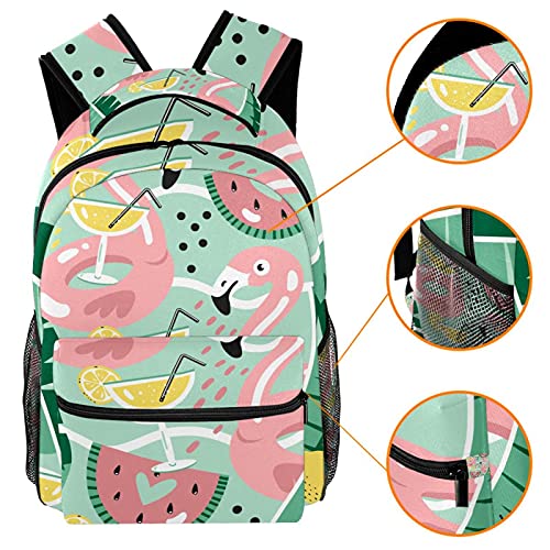 Sac à dos voyage pastèque et citron imperméable et résistant