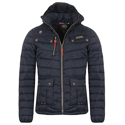 Preisvergleich Produktbild Geographical Norway Herren Winterjacke AMIDA mit Kapuze (S, Navy)