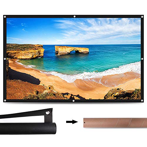 ELEPHAS 100“ Projector Screen, 16: 9 HD Rollable Anti-Crease Lightweight Projection Screen