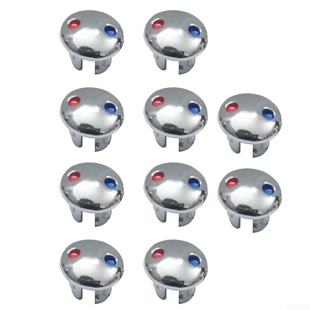 Center Hot/Cold Button Replacements for Faucet Cross Handles - Porcelain Buttons | Classic Clawfoot Tubs