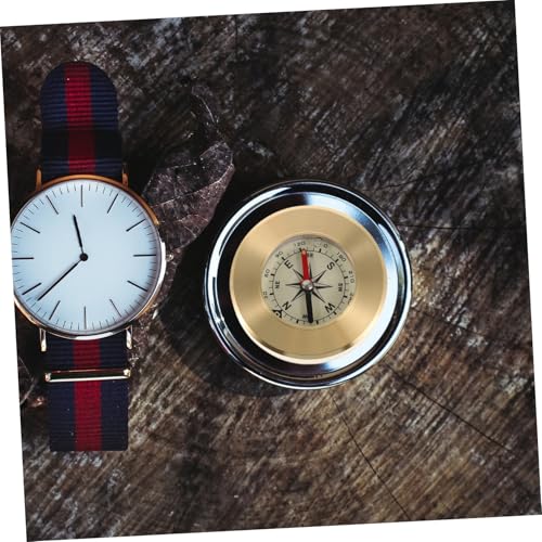Brújula portátil vintage de cobre para supervivencia miniatura 5