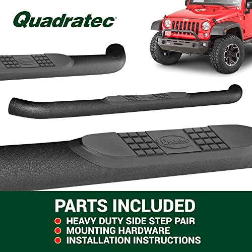 Estribos QR3 Heavy Duty, Set de 2, Tubo Redondo 3" Negro miniatura 7