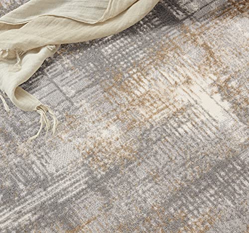 Calvin Klein CK950 Rush Grey Beige 2'2" x 3'9" Area Rug - Easy Clean, Non Shedding, Bed Room, Living Room, Dining Room, Kitchen (2' x 4') - image 3
