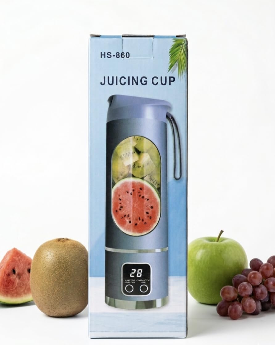 Portable USB Rechargeable Blender & Juicer Compact Fresh Fruit Smoothie Maker, Instantly Nutritious, Ideal for Cold Drinks, Camping & Dining, Large Capacity 450ml, Adjustable Gear (multicolor)-image-48