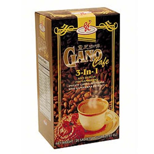 4 cajas de Gano Excel Original Ganocafe 3 en 1 Café Ganoderma Extracto Bebidas - Imagen 4