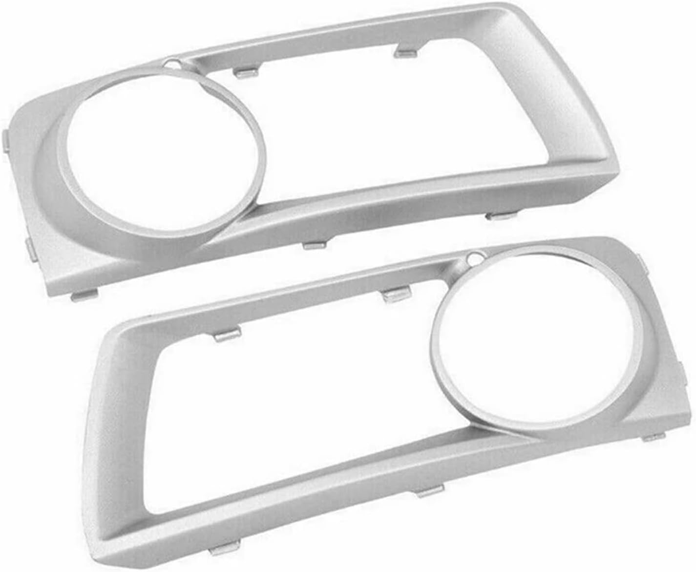 51117312595 51117312596 1Pair LH+RH Bumper Fog Light Grill Cover Trim Replacement Parts，Compatible For BMW E71 X6 2012 2013 2014