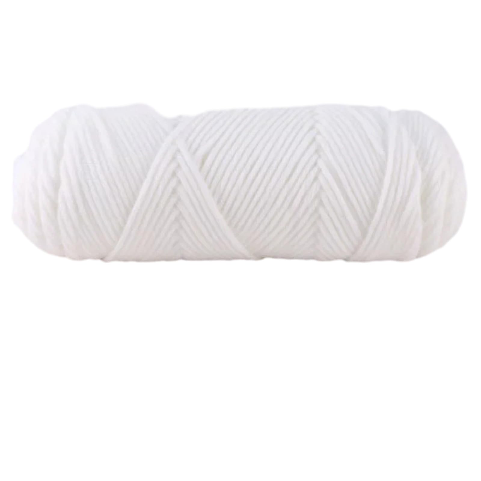 Jazuaiao Hand Knitting Wools Crochet Yarn Weave Thread Sweater Soft Silk Milk Cotton Thick Knitting Scarf Crochet Wool for Crocheting