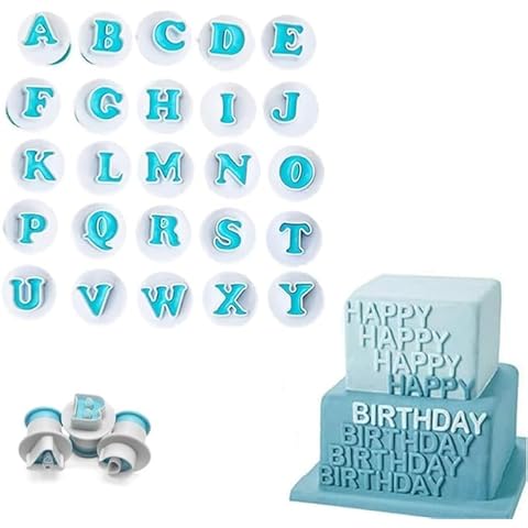 LAWALEISHE 26 PCS Alphabet Cookie Cutter Set Cover