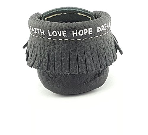 Classic Baby Leather Moccasins in Black Size 63