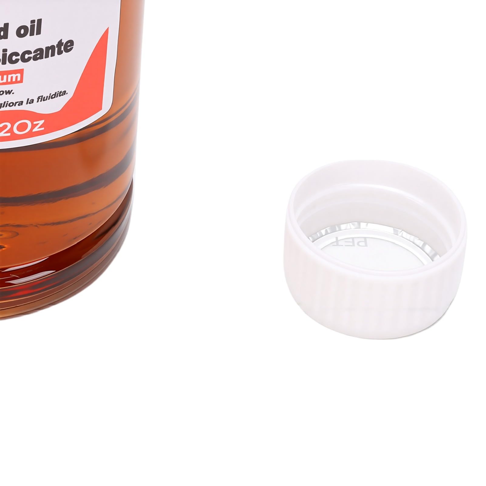 Huile de Lin à Séchage Rapide de 250 Ml, Médium de Peinture pour Peinture à L'huile avec Amélioration de la Brillance, du Débit et de la Transparence
