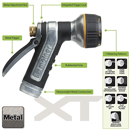 Melnor 65020-AMZ Metal Nozzle with QuickConnect Product Adapter Set, Multi-Pattern, Heavyweight Rear Trigger by Melnor - Image 2