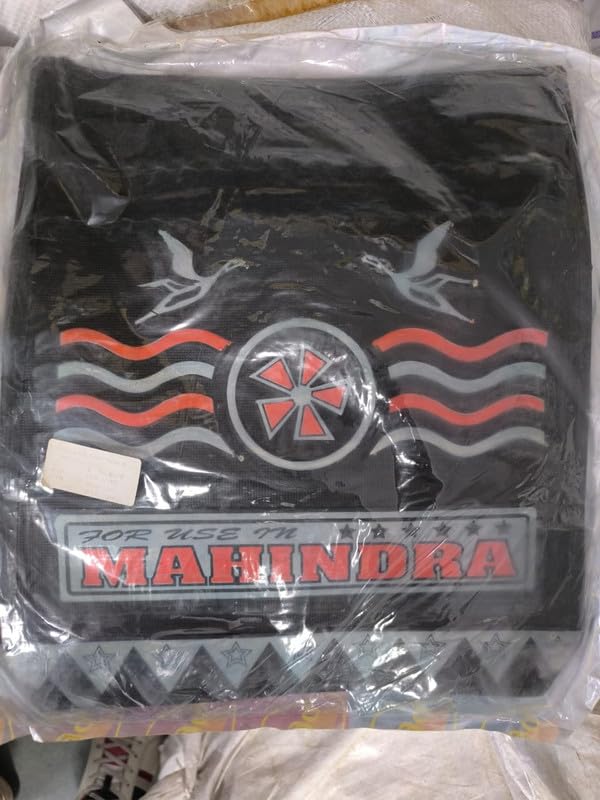 Image of PVC Unbreakable Heavy Duty Mud Flap Tyre Mat for Mahindra Bolero Pickup (Set of 4)
