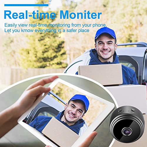Image of IFITech IFISPYWiFi01SD 720P Mini Indoor Hidden WiFi Home Security Camera | Low Light Vision | 128GB SD Card Support | App | Motion Alerts