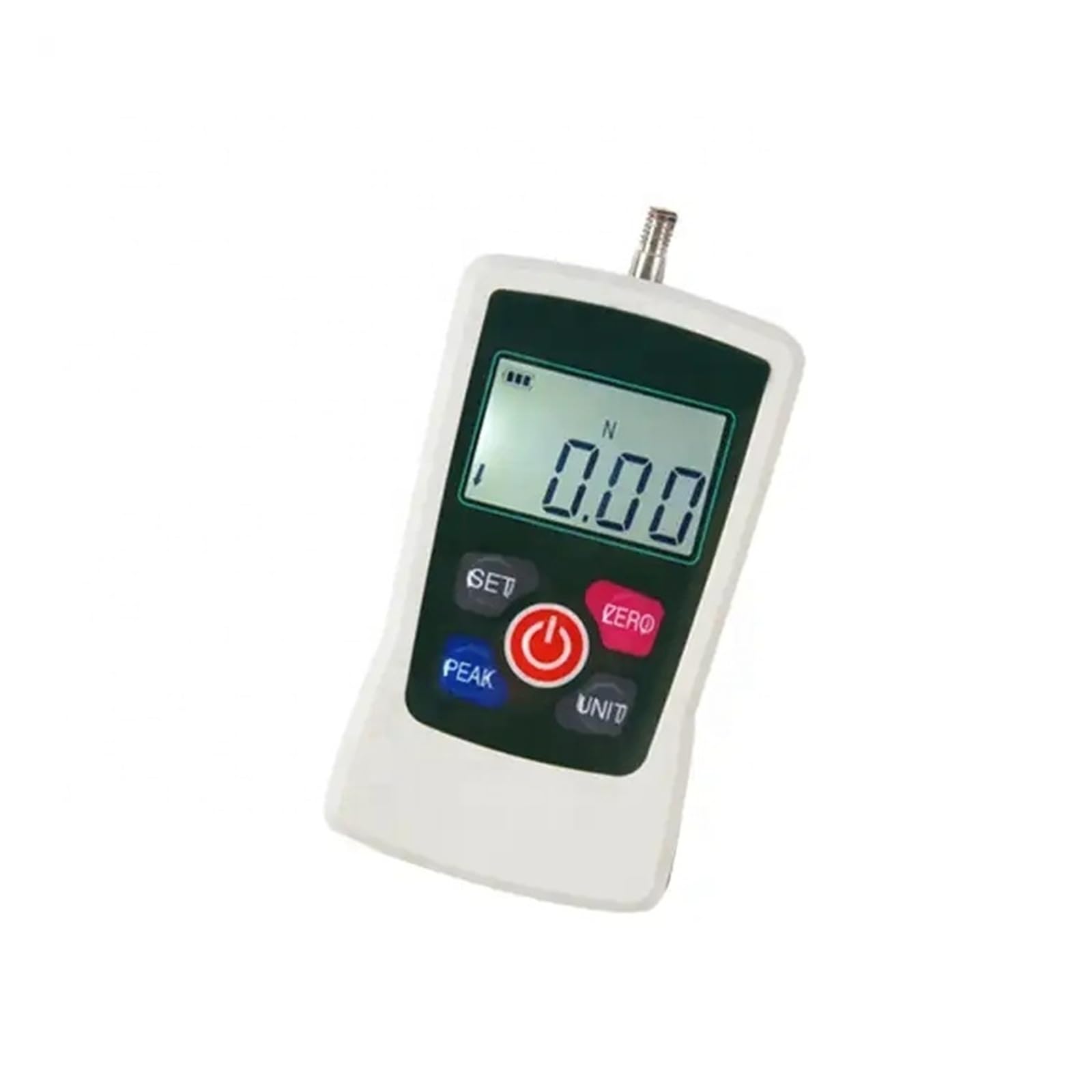 Hghadpltm White F-300 Digital Push Pull Force Gauge With Lcd Display Electric Handheld Dynamometer For Lab Mechanical Physics Various Test(500N)