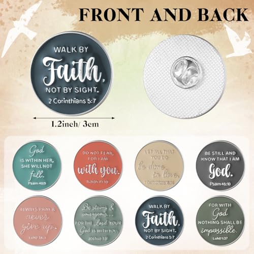 24 Pcs Jesus Pin Christian Enamel Pins Christ Bible Verses Badges Gift Bulk Inspiration Enamel Lapel Metal Badge Brooch for Appreciation Religious Gifts for Women3
