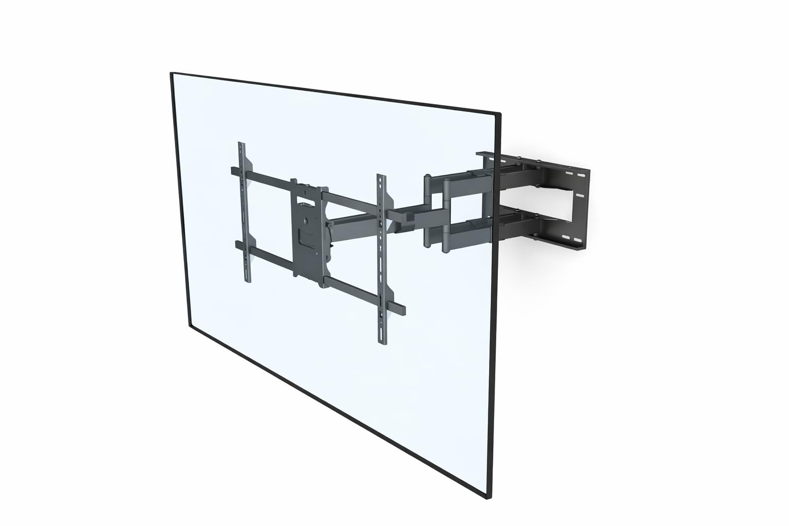Multibrackets Long Reach Dual 91 Soporte TV de Pared Articulado Extensión 91 cm hasta 86", VESA 100x100 a 800x400, 60 kg, Negro.
