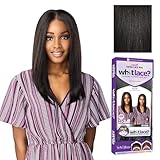 Sensationnel What Lace 13X6 Wigs - Kiyari Lacefrontal Hand Tied Glueless Synthetic With Natural Density Preplucked Hairline (1B OFFBLACK)