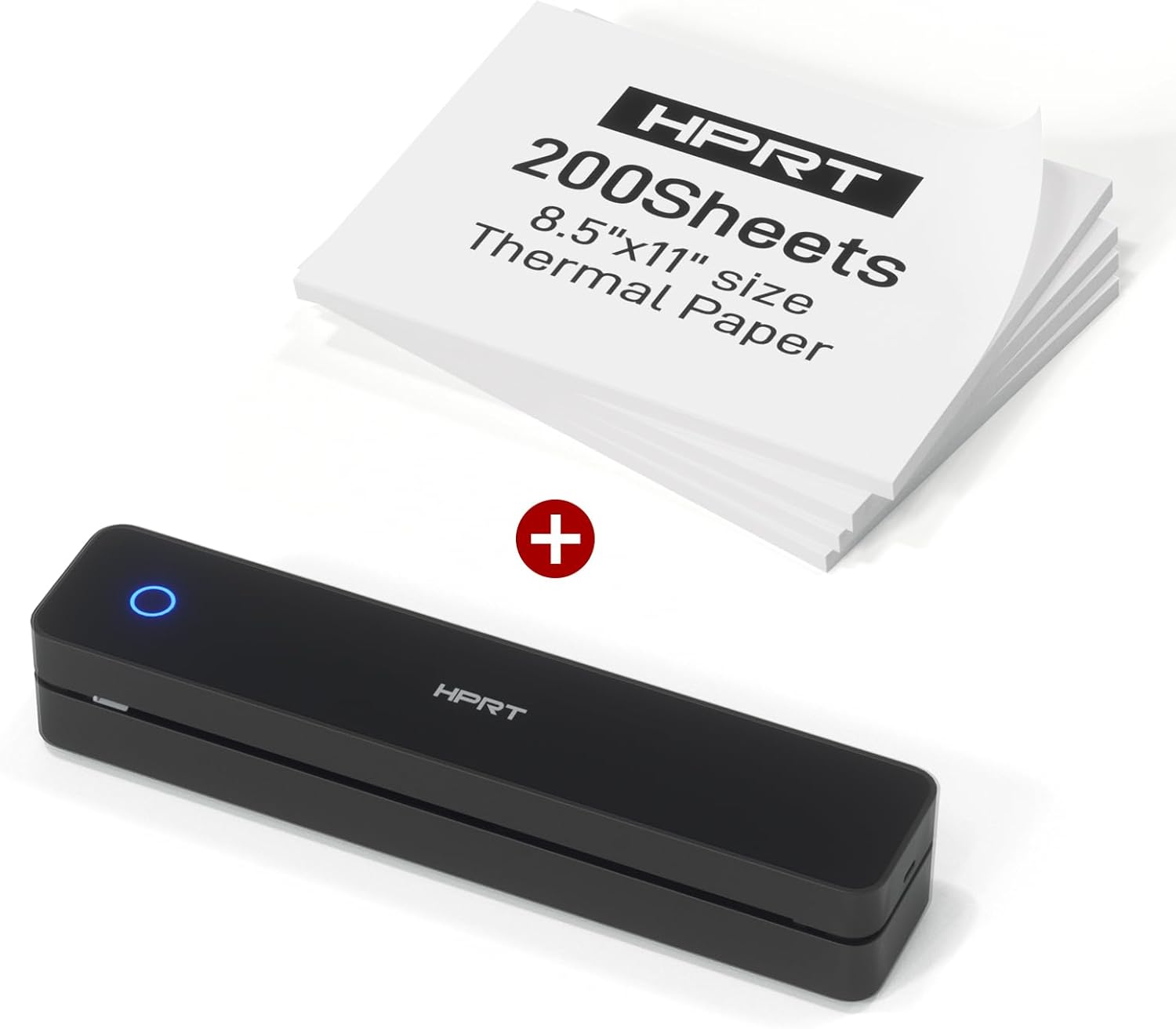 HPRT MT610 Pro Black Portable Printer Wireless for Travel