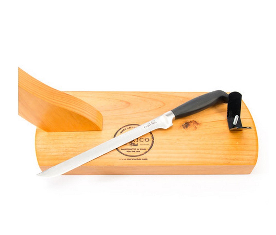 16lb Jamón 100% Ibérico De Bellota "Pata Negra" + Ibérico Club Carving Kit (Stand, knife & guide)