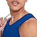 Hanes Men's Essentials Top Pack, Midweight Cotton Tanks, Sleeveless Shirts, 3-Pack, Deep Royal