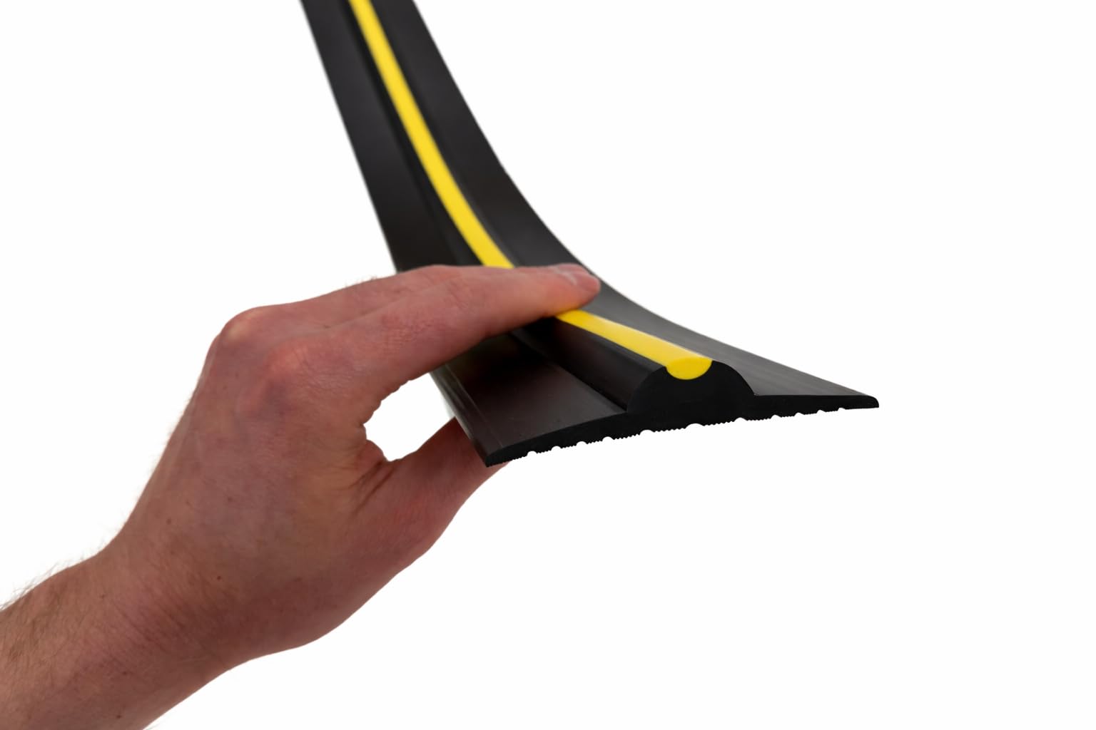 Kit de joint de seuil de porte de garage de 1,5 cm de haut, longueur de 4,34 m | PVC souple | Le kit complet comprend un adhésif | GaraDry
