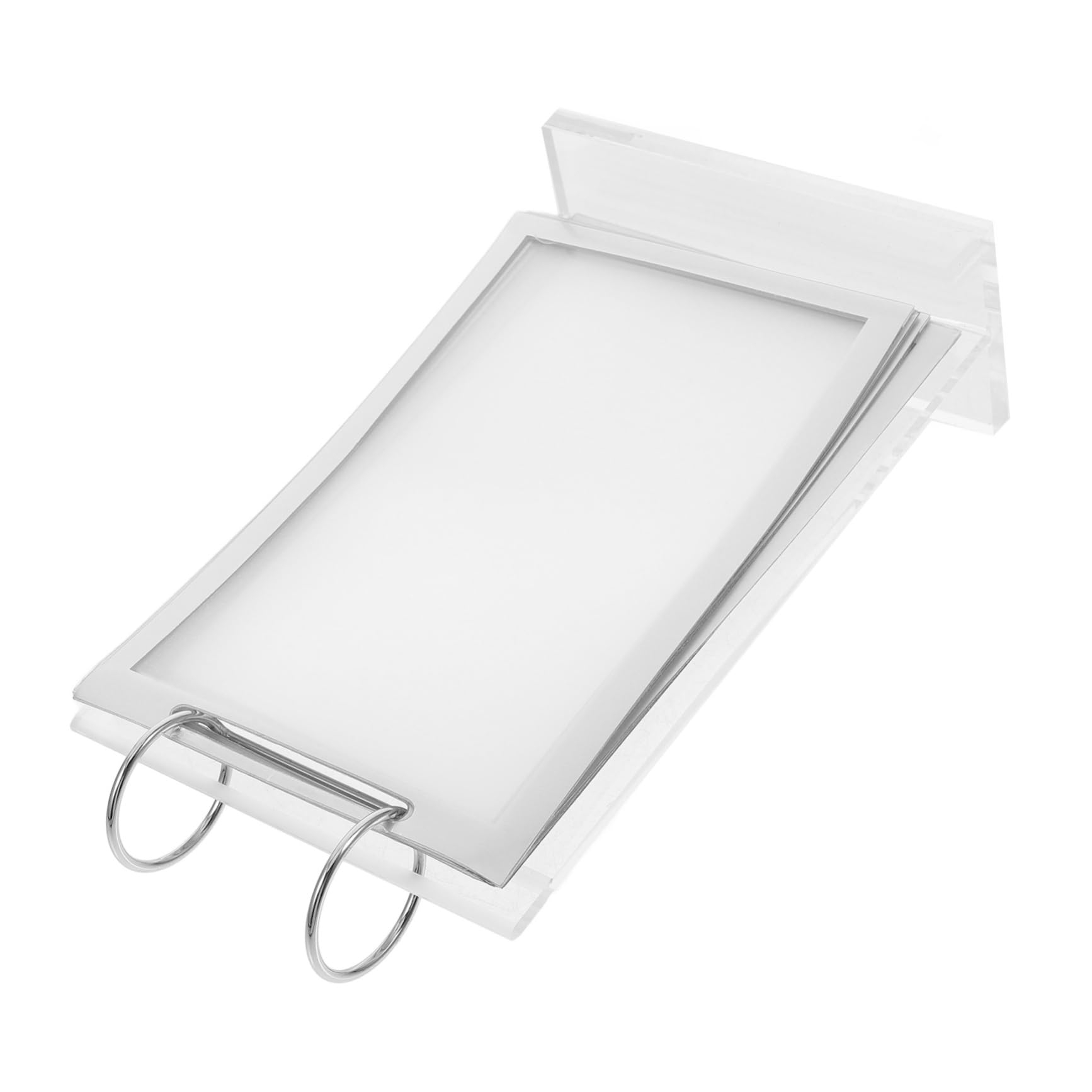 TEHAUX 3piezas Soporte De Menú Vertical De Transparente Para Exhibición De Carteles Mesa Holder De Carteles Para Restaurantes y Instalación y Alta Visibilidad
