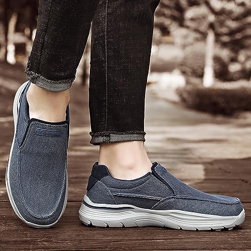 Mens Boat Shoes,Casual Breathable Soft Deck Shoes Mens,Comfy Lightweight Slip Resistant Mens Loafers Slip On Shoes,with Non-Marking Outsole and Drainage4
