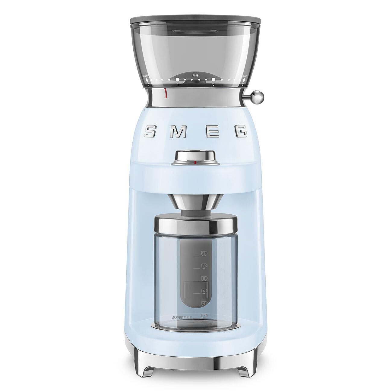 Moulin à café Smeg antistatique à 15 degrés de broyage