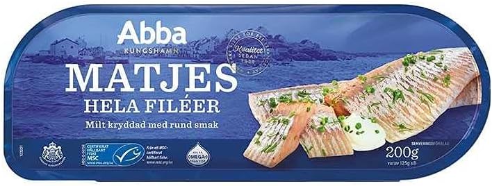 ABBA - ARENQUE MATJES FILETES ENTEROS. PACK 12 X 200GR.