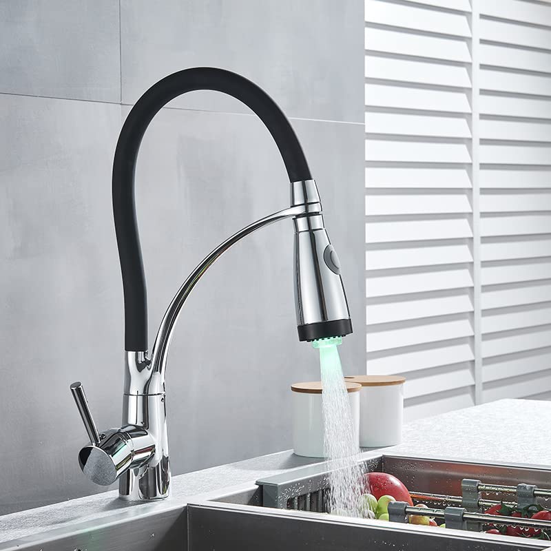 Mitigeur évier noir pour cuisine de bar et îlot central design contemporain