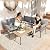 DWVO 4-Piece Outdoor Sectional Sofa Set, All-Weather Wicker L-Shaped 5-Seater Patio Furniture with Removable Cushions & Side Table, Boho Conversation Set for Backyard, Porch, Deck (Grey)
