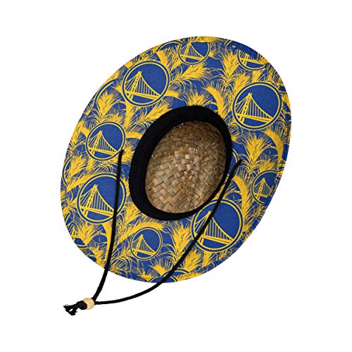 Image of NFL Team Logo Americana Floral Lifeguard Beach Straw Sun Hat