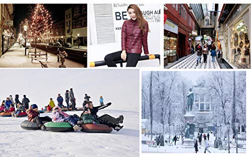 LANBAOSI Men Lightweight Puffer Jacket Winter Packable Hooded Down Coat with Zipper Pockets 6