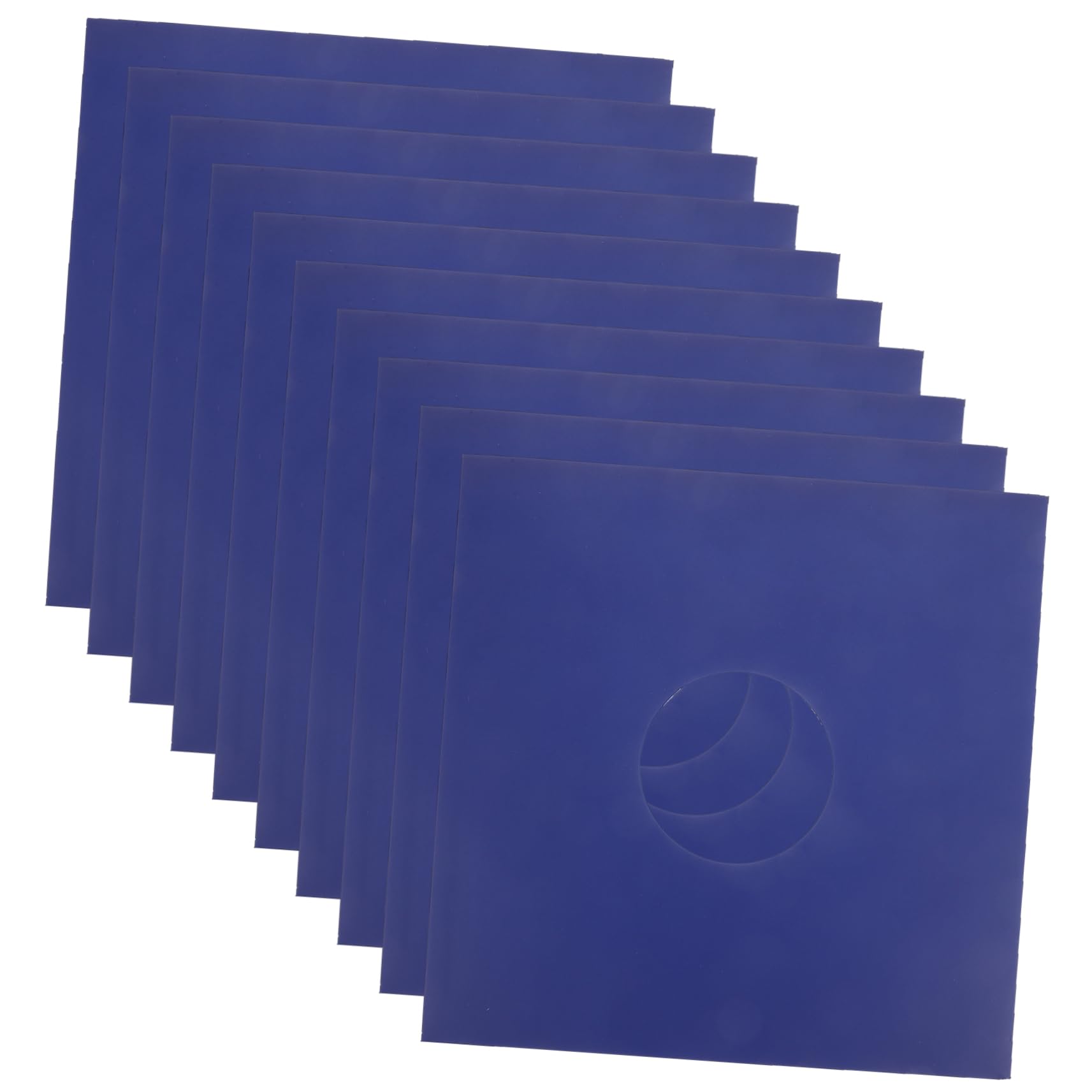 TOYANDONA Vinyl Schallplattenhülle 10 Stück Blau aus Kraftpapier | Schutzhüllen für Schallplatten, Reißfest Verarbeitet, Schützt Daten vor Beschädigung